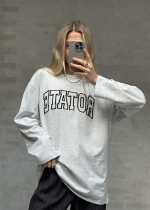 Tinnia ls bluse Light Grey Melange ROTATE By Birger Christensen